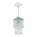 Ver imagem 3 de Kit 1 Lustre Cristal Acrilico Sweet 2 Pendentes Spark Branco