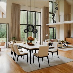 Conjunto Lustres para Sala de Estar e Sala de Jantar Mbm - Preto - 5