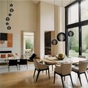 Ver imagem 2 de Conjunto Lustres para Sala de Estar e Sala de Jantar Mbm - Preto