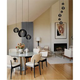 Conjunto Lustres para Sala de Estar e Sala de Jantar Mbm - Preto - 1