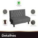 Ver imagem 7 de Canto Italy Confortável para Apartamento Cozinha e Restaurantes Suede Cinza Escuro