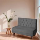 Ver imagem 2 de Canto Italy Confortável para Apartamento Cozinha e Restaurantes Suede Cinza Escuro