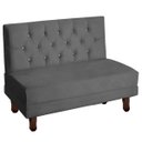 Ver imagem 4 de Canto Italy Confortável para Apartamento Cozinha e Restaurantes Suede Cinza Escuro