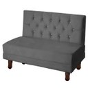 Ver imagem 5 de Canto Italy Confortável para Apartamento Cozinha e Restaurantes Suede Cinza Escuro