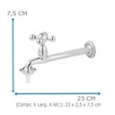 Ver imagem 5 de Torneira Cozinha Oliveira 1159 C-52 De Parede Fixa Com Bico