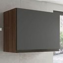 Ver imagem 2 de Armario Aereo Basculante MDF 60 cm Kali 166771 Carvalho Toq Chumbo Nicioli