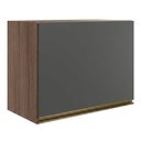 Ver imagem 1 de Armario Aereo Basculante MDF 60 cm Kali 166771 Carvalho Toq Chumbo Nicioli