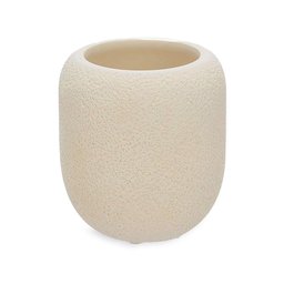 Copo Porta Escova de Dentes em Cimento Off White Mart 9cm - 1