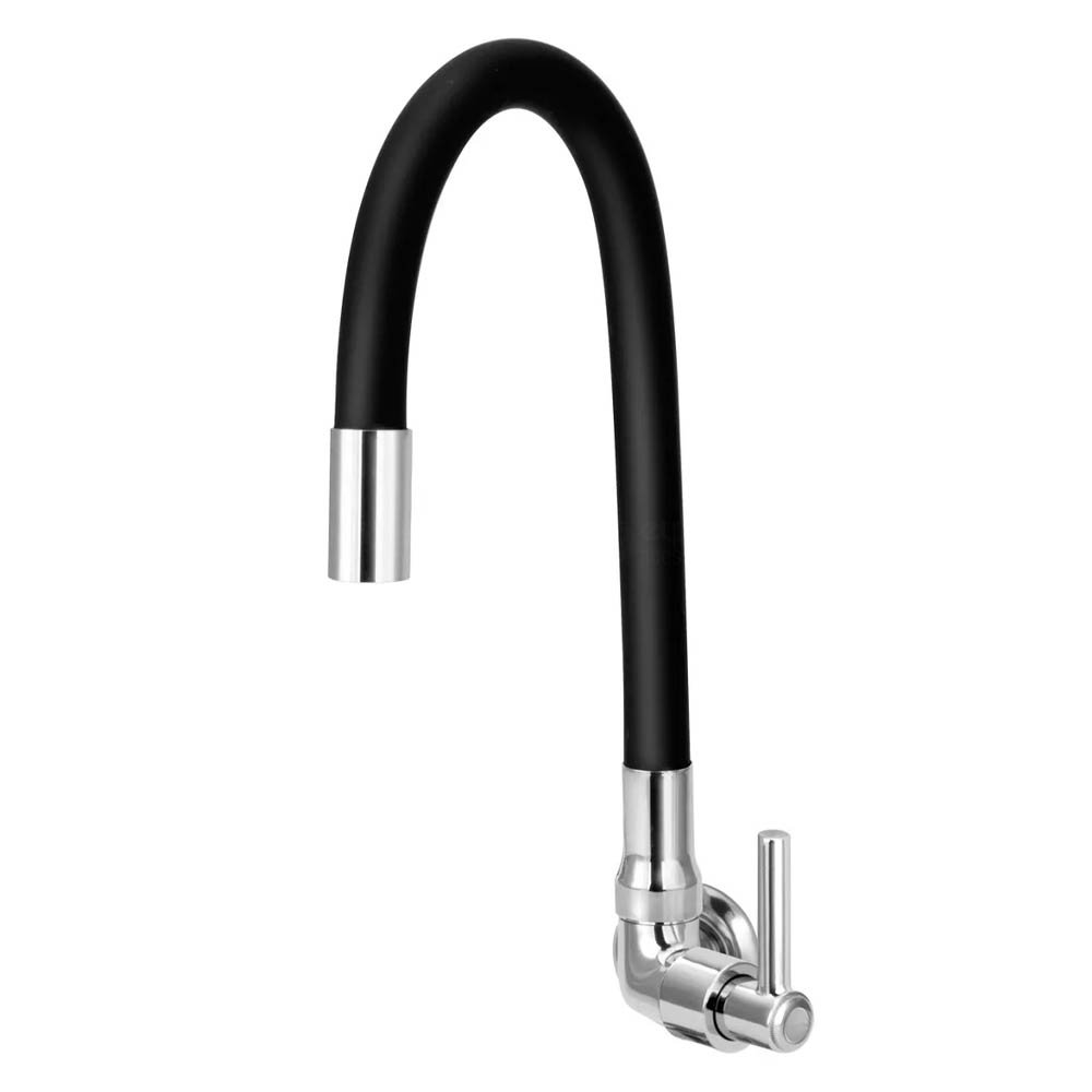 Torneira Flexível Cozinha Parede Preta C61 1/4 de Volta HYDRO - 1