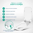 Ver imagem 2 de Tampa De Vaso Decorada Tivoli Preto P/ Louça Ideal Standard