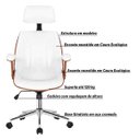 Ver imagem 3 de Cadeira de Escritório Juliette Presidente Giratória Branca - Gran Belo