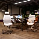 Ver imagem 5 de Cadeira de Escritório Juliette Presidente Giratória Branca - Gran Belo