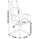 Ver imagem 2 de Cadeira de Escritório Juliette Presidente Giratória Marrom - Gran Belo