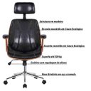 Ver imagem 3 de Cadeira de Escritório Juliette Presidente Giratória Preta