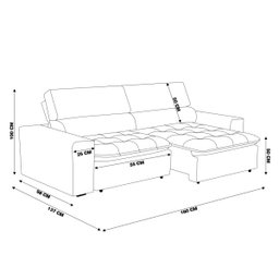 Sofá Decorativo Reclinável e Retrátil 2 Lugares Temiscira 1,60M Veludo Amêndoa - 2