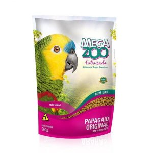 Ração Megazoo Extrusada Papagaios Large (am16) 600g