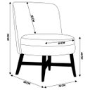 Ver imagem 2 de Kit 2 Poltronas Decorativas Amber Linho Bege - Gran Belo