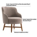 Ver imagem 3 de Kit 2 Poltronas Decorativas Com Braço Amber Linho Cinza - Gran Belo