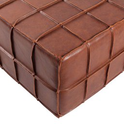 Puff Decorativo Mercury 60x80 Couro Mel - Gran Belo - 11