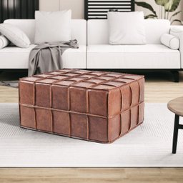 Puff Decorativo Mercury 60x80 Couro Mel - Gran Belo - 6