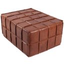 Ver mais imagens de Puff Decorativo Mercury 80x80 Couro Mel - Gran Belo