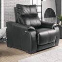Ver imagem 5 de Poltrona do Papai Requiem Reclinável Elétrica Couro Preto - Gran Belo