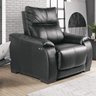 Poltrona do Papai Requiem Reclinável Elétrica Couro Preto - Gran Belo - 5