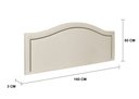 Ver imagem 2 de Cabeceira Queen para Cama Box Curva Luxo 160x60 Suede Off White - Fumê