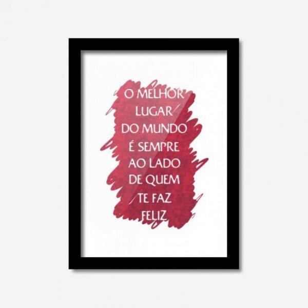 Quadro Decorativo O Melhor Lugar Do Mundo 45cmx33cm Los Quadros - 1