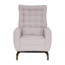 Poltrona de Amamentação Olivia com Balanço Bebê Completo:tb 196 Linho Rose - 4