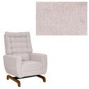 Ver imagem 2 de Poltrona de Amamentação Olivia com Balanço Bebê Completo:tb 196 Linho Rose