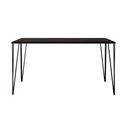 Ver imagem 3 de Mesa Elen Tampo Retangular 140 X 80 Cm de Madeira Preto Asturias - Cor: Preto