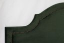 Ver imagem 3 de Cabeceira Queen para Cama Box Provençal Luxo 160x60 Veludo Verde - Tachas Fumê