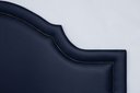 Ver imagem 3 de Cabeceira King para Cama Box Provençal Luxo 193x60 Courino Azul - Tachas Fumê
