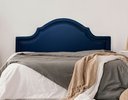 Ver imagem 1 de Cabeceira King para Cama Box Provençal Luxo 193x60 Courino Azul - Tachas Fumê