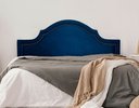 Ver imagem 1 de Cabeceira King para Cama Box Provençal Luxo 193x60 Suede Azul - Tachas Fumê