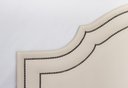 Ver imagem 3 de Cabeceira Casal para Cama Box Provençal Luxo Dupla 140x60 Courino Off White - Tachas Fumê