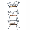 Ver imagem 3 de Fruteira 3 Andares Oval Minas Rústico