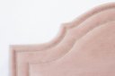 Ver imagem 3 de Cabeceira Casal para Cama Box Provençal Luxo Dupla 140x60 Veludo Rosê - Tachas Prata