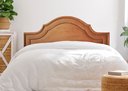 Ver imagem 1 de Cabeceira Casal para Cama Box Provençal Luxo Dupla 140x60 Veludo Terracota - Tachas Fumê