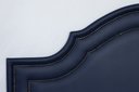 Ver imagem 3 de Cabeceira King para Cama Box Provençal Luxo Dupla 193x60 Courino Azul - Tachas Fumê