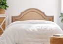 Ver imagem 1 de Cabeceira King para Cama Box Provençal Luxo Dupla 193x60 Suede Bege - Tachas Fumê