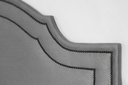 Ver imagem 3 de Cabeceira King para Cama Box Provençal Luxo Dupla 193x60 Suede Cinza - Tachas Fumê