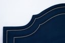 Ver imagem 3 de Cabeceira King para Cama Box Provençal Luxo Dupla 193x60 Suede Azul - Tachas Prata