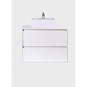 Ver imagem 5 de Gabinete para Banheiro com Cuba e Espelheira Organica 60cm Mdf Branco Dubai - On Móveis