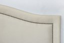 Ver imagem 3 de Cabeceira Casal para Cama Box Curva Luxo 140x60 Suede Off White - Prata