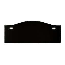 Cabeceira Casal para Cama Box Curva Luxo 140x60 Suede Off White - Prata - 5