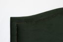 Ver imagem 3 de Cabeceira Casal para Cama Box Curva Luxo 140x60 Veludo Verde - Tachas Fumê