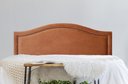 Ver imagem 1 de Cabeceira Casal para Cama Box Curva Luxo 140x60 Veludo Terracota - Fumê