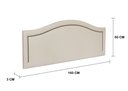 Ver imagem 2 de Cabeceira Queen para Cama Box Curva Luxo 160x60 Courino Off White - Fumê